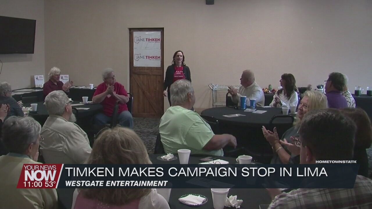 Timken makes final push in Lima before the Republican Senate primary